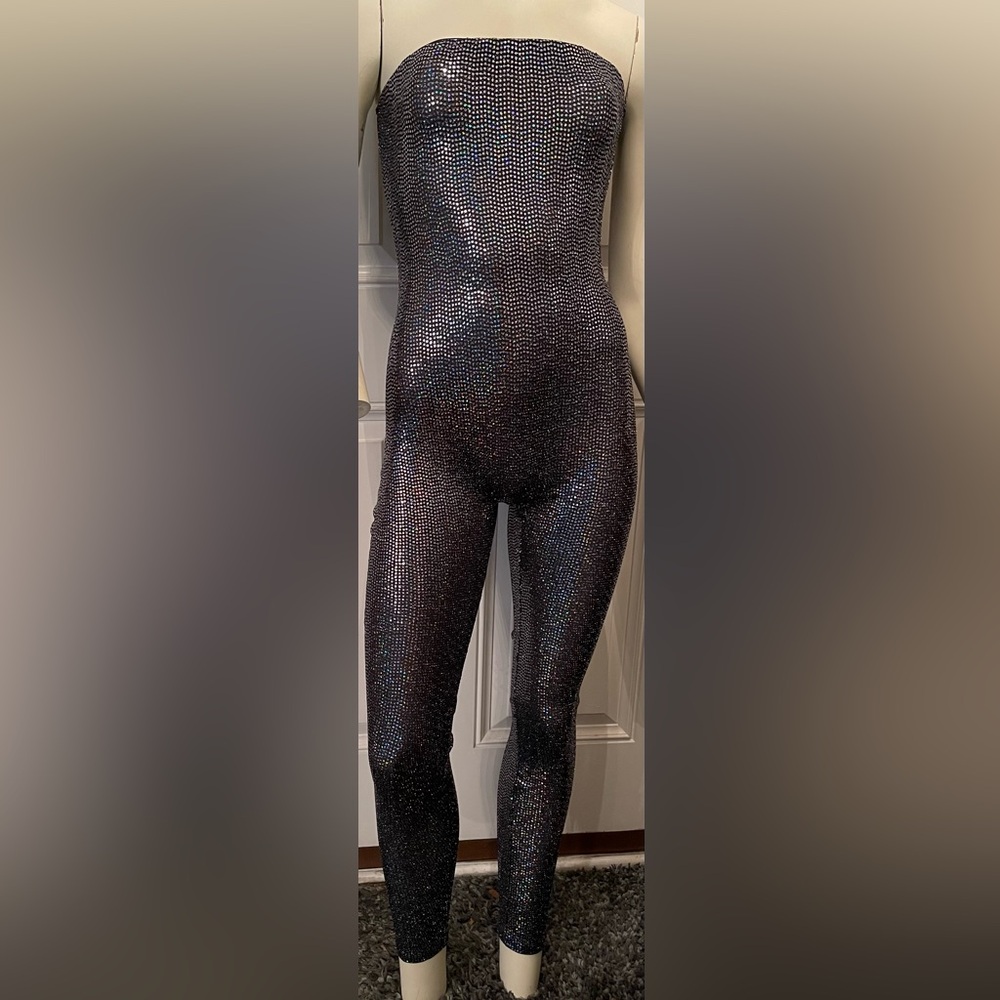 Elegant Black Glitter Dress